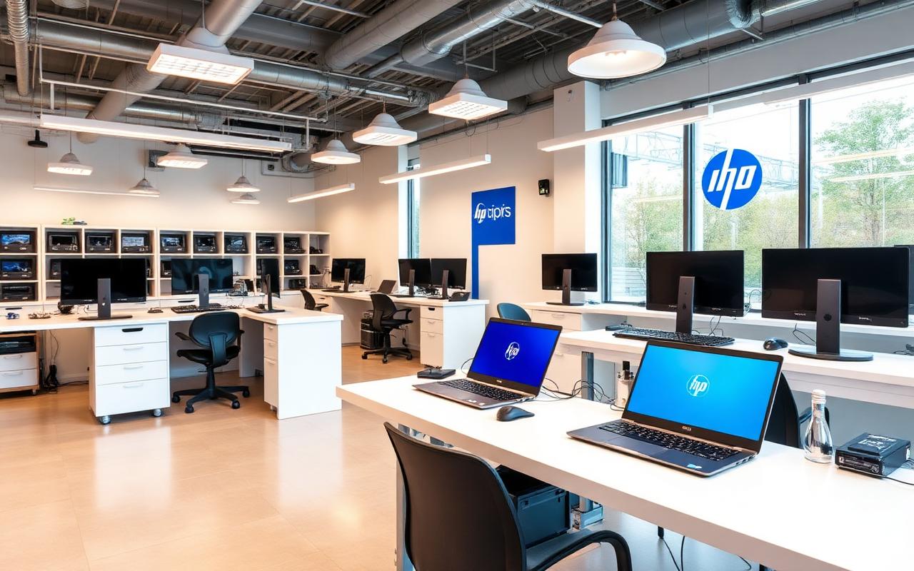 HP Service Center Indore interior